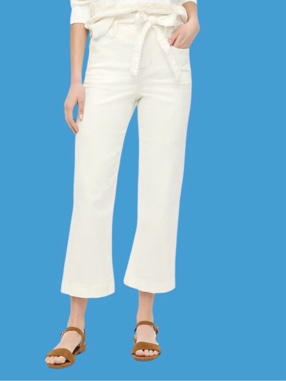 J. Crew Paper Bag Jeans cropped Wide-Leg Jeans NWT